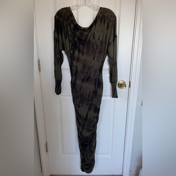 Fashion Nova Olive Green Off-Shoulder Dress - Picture 3 of 3